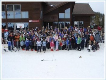 The Watertown Snow Drifters ski group, ready for a day of winter fun. Click to enlarge photos.