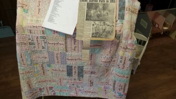 This commemorative quilt helped raise funds for Willow Lake's city park.