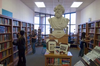 Centerville's citizens share a modern community library — and Socrates — with their school system, which ranks among the best in South Dakota.