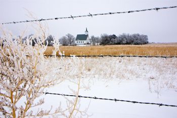 The church at Bonilla (just off Highway 281) in northwest Beadle County.