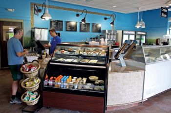 South Dakota State University's dairy bar serves ice cream and other treats produced on campus.