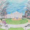 An artist s rendering shows a park across the street from Mitchell s Corn Palace.