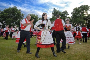 Tabor's Beseda Dancers proudly showcase their dancing. Photo by Chad Coppess, SD Tourism.