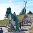 Dinosaur Park is a free attraction containing seven sculptures on a hill overlooking Rapid City.