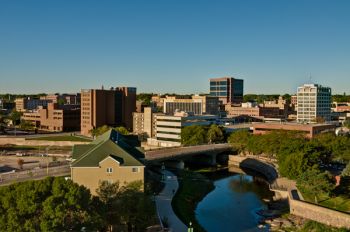The city of Sioux Falls is home to 165,000 people, while its metro area includes nearly 245,000, making it South Dakota's metropolis.