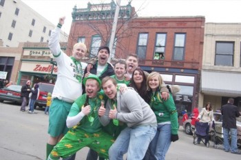 Revelers at the 2007 St. Patrick's Day festivities in Sioux Falls. Photo by Bernie Hunhoff