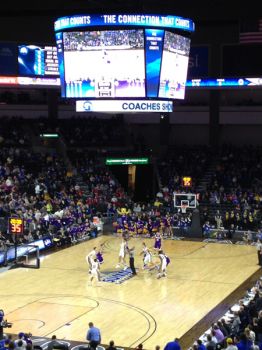 South Dakota State and Western Illinois tip off in the opening round of the Summit League conference tournament at the Denny Sanford Premier Center in Sioux Falls. Leaders there hope the new arena can bolster the city's chances of hosting larger college basketball events.