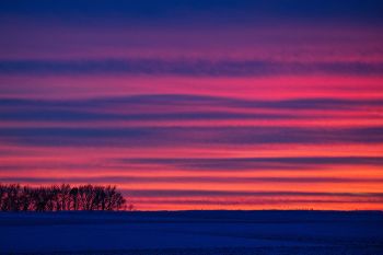 A particularly colorful post sunset sky in northern Minnehaha County.