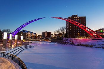 The Arc of Dreams with Jackrabbit and Coyote colors on one of the coldest evenings in January.