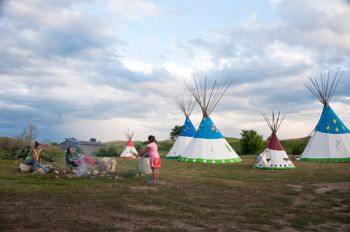 Simplicity is the beauty and challenge of a Lakota youth camp that grew from one woman's vision quest.