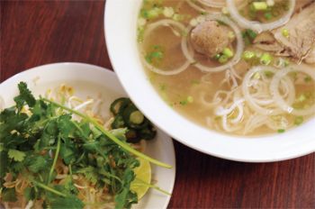 Our South Dakota restaurant tour revealed several delicious ethnic dishes, like pho, a Vietnamese soup that we sampled at Saigon in Rapid City.