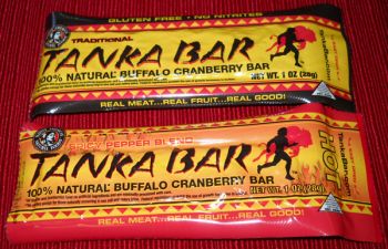 Tanka Bar's mix of bison and cranberry has origins in traditional Lakota culture and serves as a low-calorie alternative to other snack foods.
