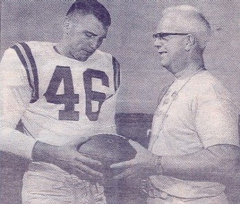 Joe Thorne and Coach Ralph Ginn.