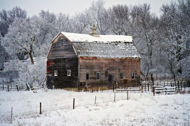 The Mood of Deep Winter in South Dakota