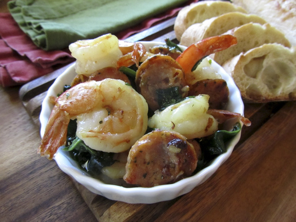 Dear Brian, Here Is Fran Hill's Shrimp Scampi And Chicken Sausage Recipe