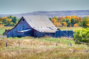 A lonely barn near New Underwood.