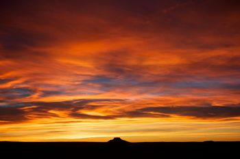 A fiery sunset above Thunder Butte in Ziebach County. This was taken on Christmas Day 2011, not quite a month after Uncle Jack passed.