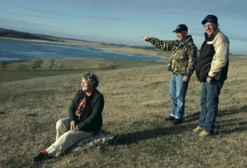 Connie and Marvin Piotter, and their friend and neighbor Bill Klein (center), never cease to enjoy their Roberts County lakescapes.