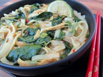 Curried chicken noodle soup is a warm and comforting treat when you're under the weather.