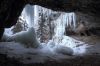 Ice formations in Community Caves, Spearfish Canyon.