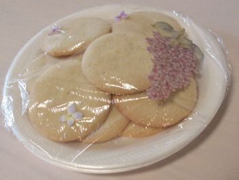 All we know about these sugar cookies is that Barb Peterson of Huron made them. Photo by Catherine Lambrecht.