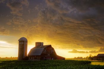 After the storm in rural Hanson County.